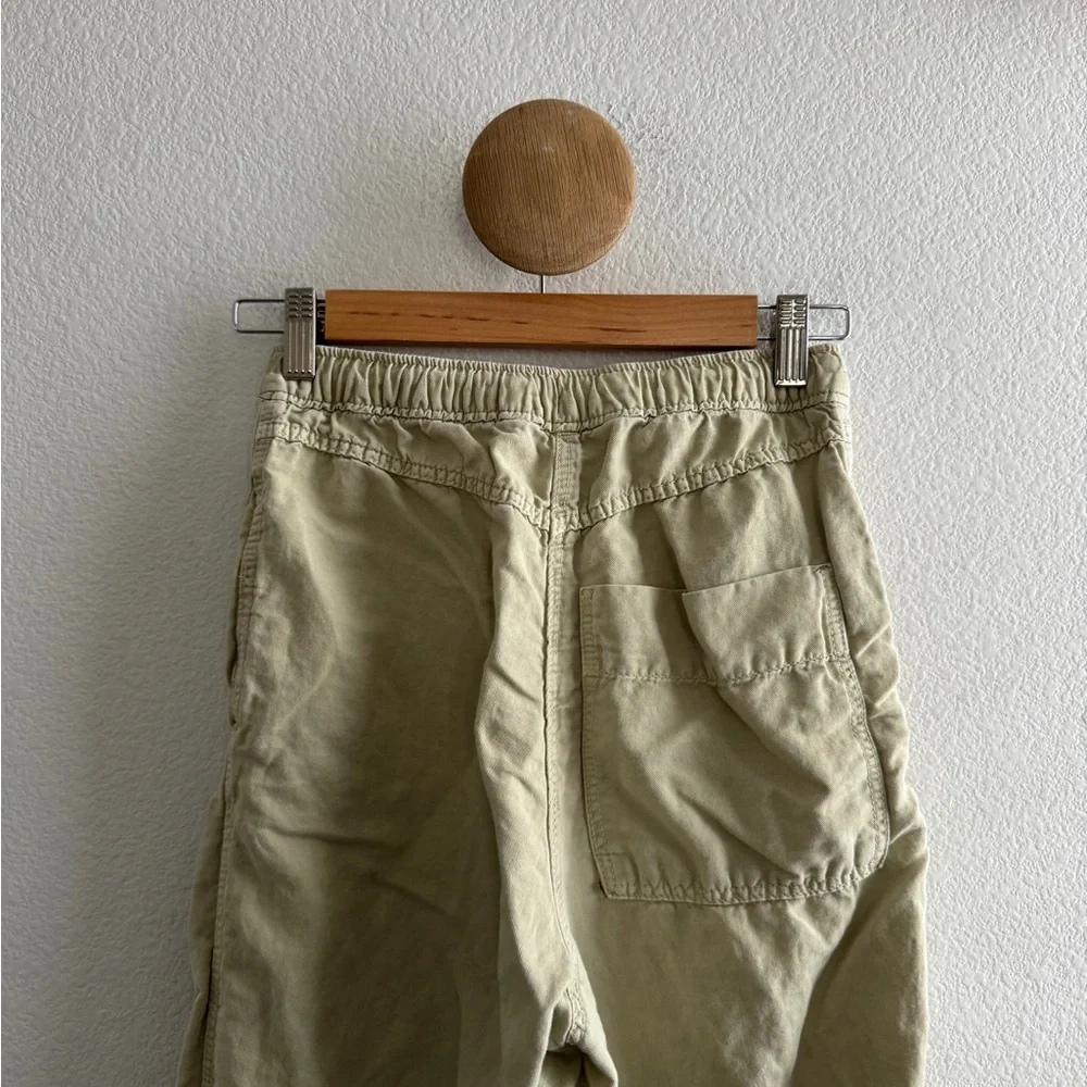 Zara Linen Blend Casual Relaxed Pants